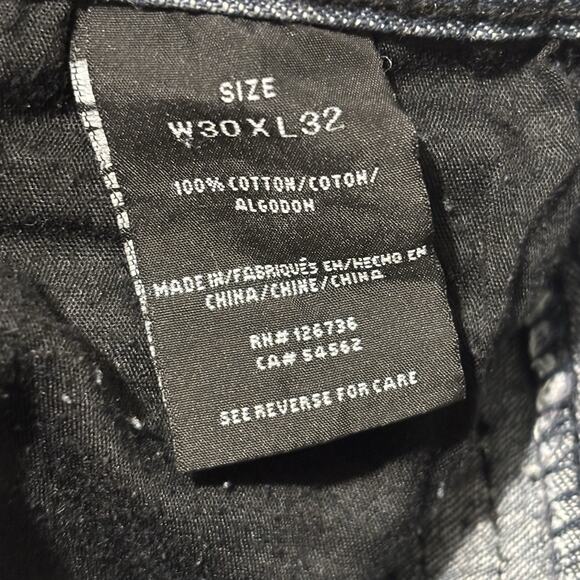 Xtreme Couture Jeans 30 x 32 Y2K Biker Embroidered Flip Pockets Straight Leg - Picture 5 of 16